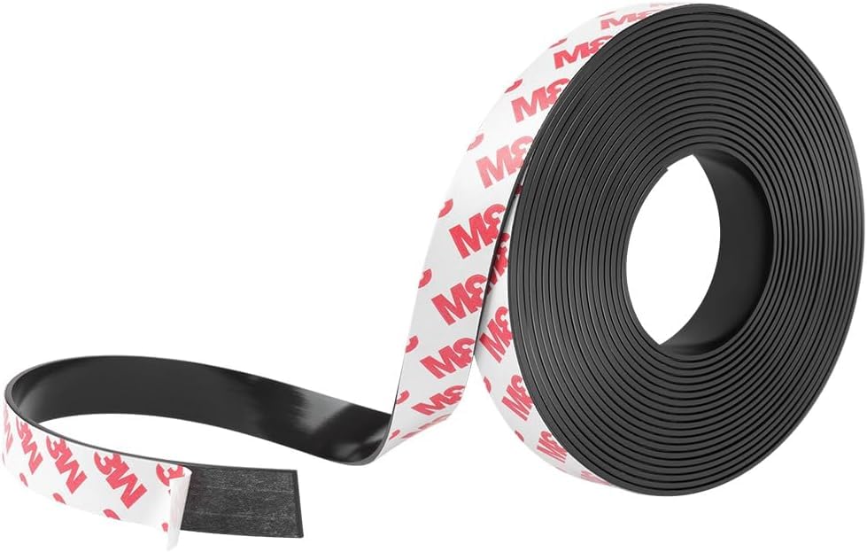 Orret Home Yapışkanlı Manyetik Bant – 2 cm x 1 mt Kesilebilir Magnet Şerit, Ev ve Ofis İçin Çok Amaçlı Yapışkanlı Mıknatıs Şerit