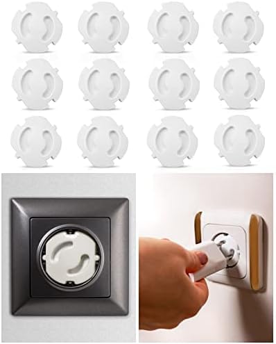 Bebek Çocuk Priz Koruma Kapağı (12 Adet) Çocuk Güvenliği, Priz Muhafazası, Priz Kapatıcı