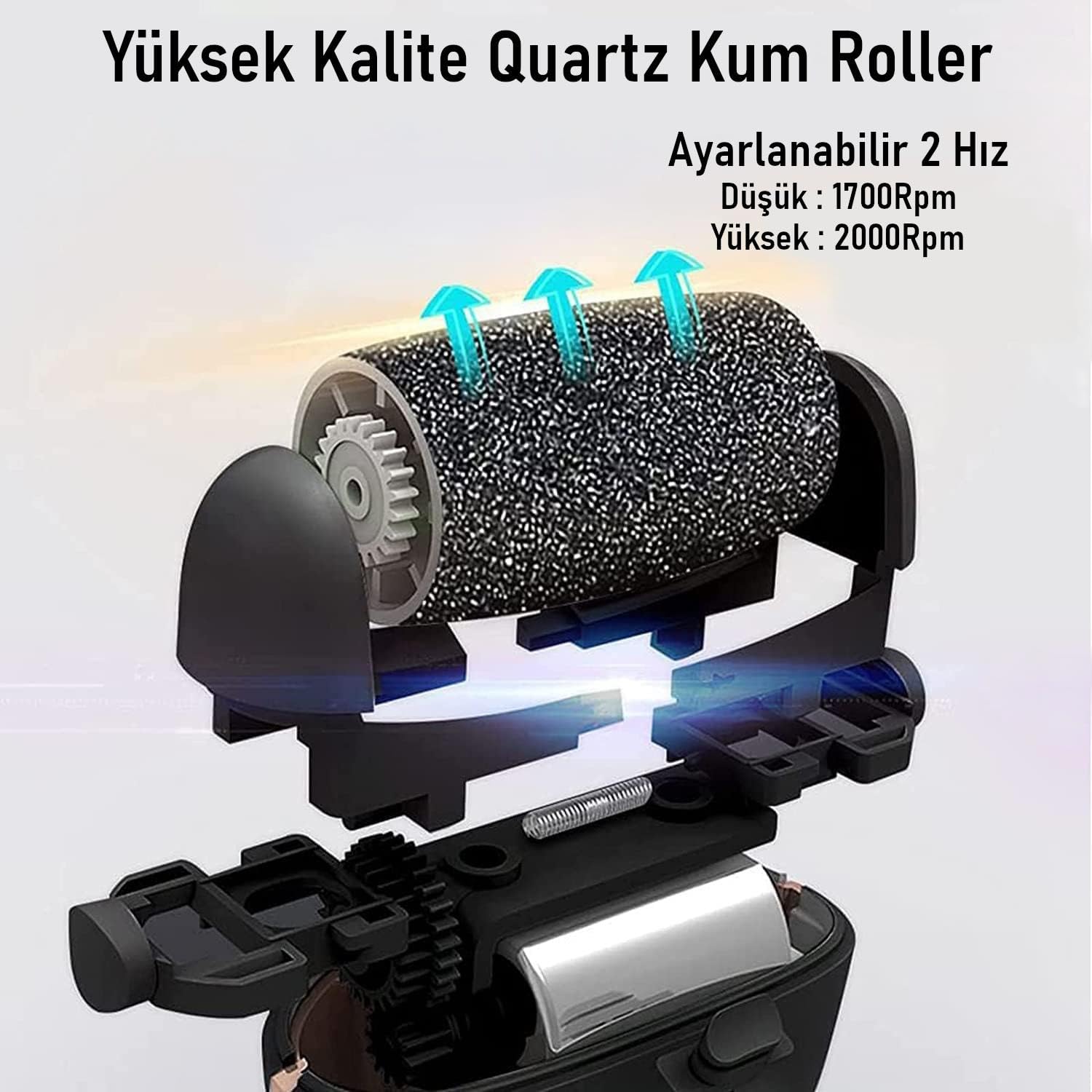Valkyrie 10’lu Ayak Bakım Seti Elektrikli Nasır Ayak Törpüsü ve Pedikür Şarjlı ve Taşınabilir
