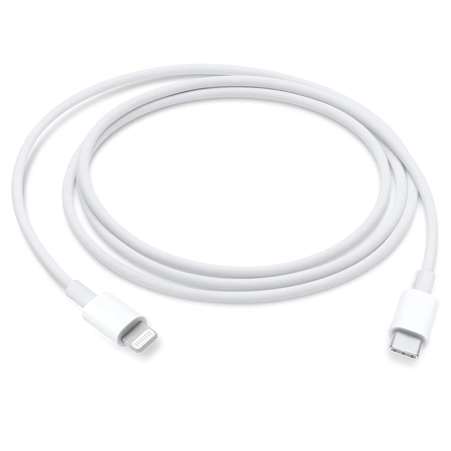 USB-C'den Lightning'e Apple CarPlay Uyumlu Şarj ve Senkronizasyon Kablosu, 1m, iPhone/iPad/iPod Uyumlu, 1m, Beyaz, EVINTO
