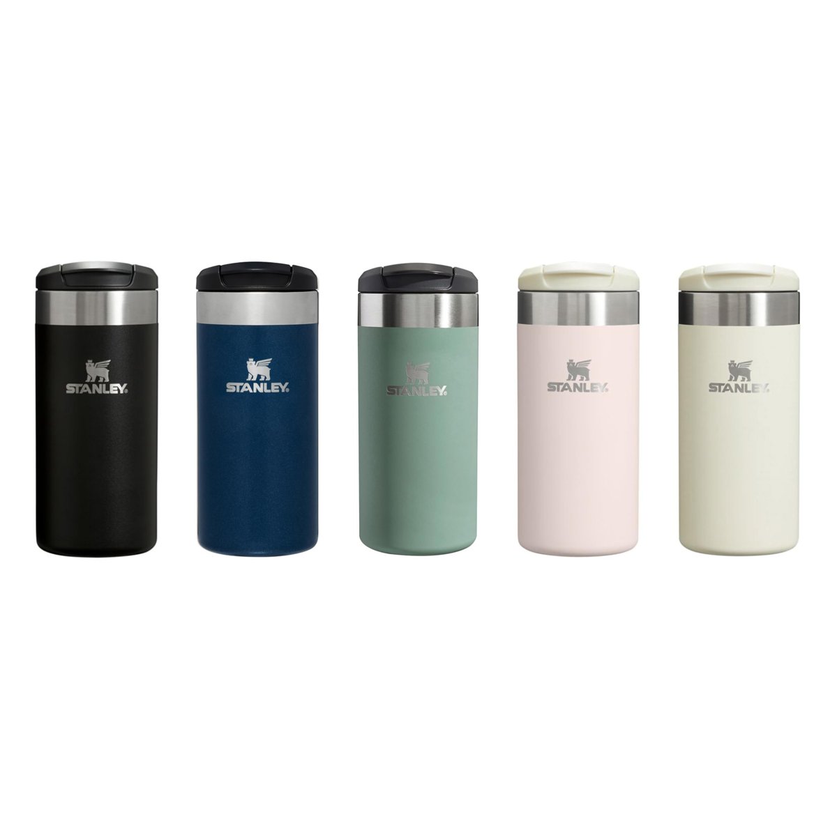 STANLEY The Aerolight Transit Mug Termos 0.35 Litre - Kömür Gri (Charcoal) | Paslanmaz Çelik