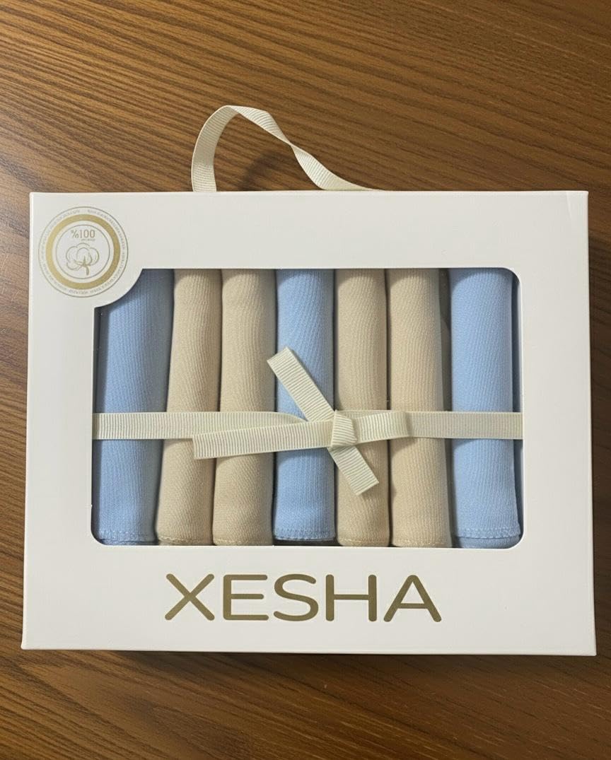 Pamuk Bebek Ağız Mendili 7’li Set Emzirme Mendili – Ultra Yumuşak ve Yıkanabilir & Nefes Alabilen