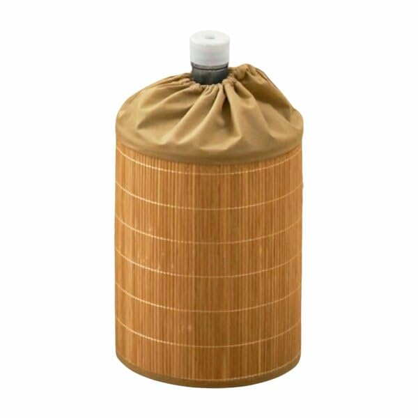 AEE® Bambu Damacana Kılıfı – Doğal Hasır Görünümlü, Büzgülü Ağız Bezli Tasarım – 42x35 cm Bambu Kuma