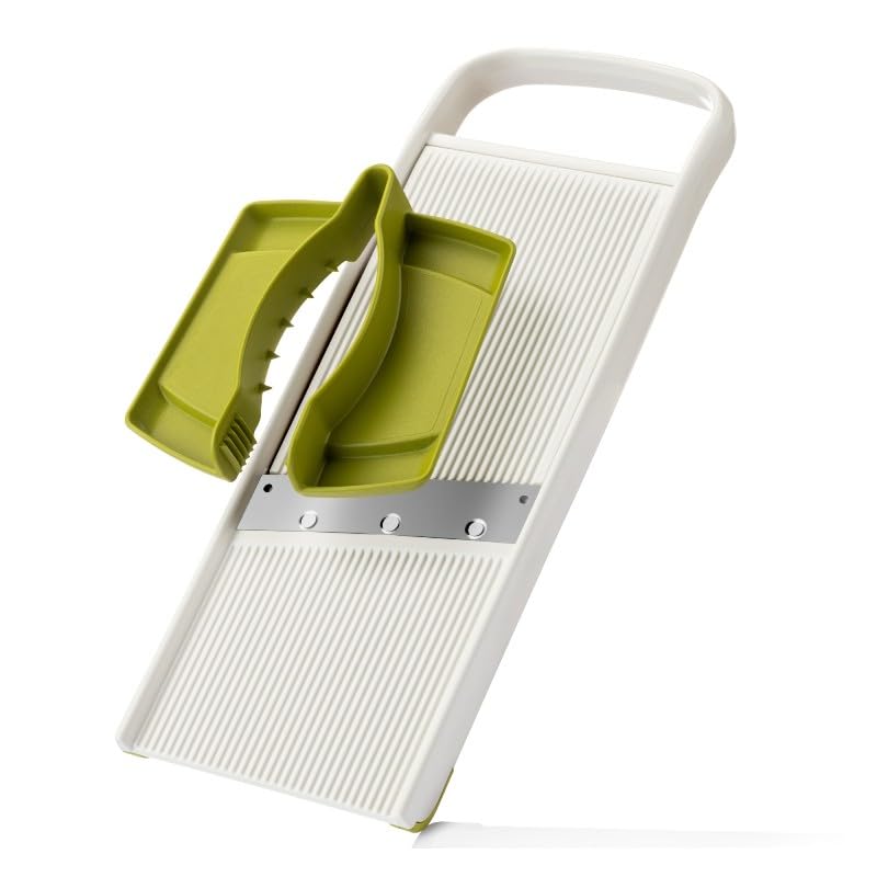 Orret Home 4 Kademeli Mandolin Doğrayıcı – Meyve ve Sebze Dilimleyici, Ayarlanabilir Kesim Kalınlığı, Tutma Saplı Güvenli Doğrama Aparatı, Pratik Mutfak Kesme Aleti