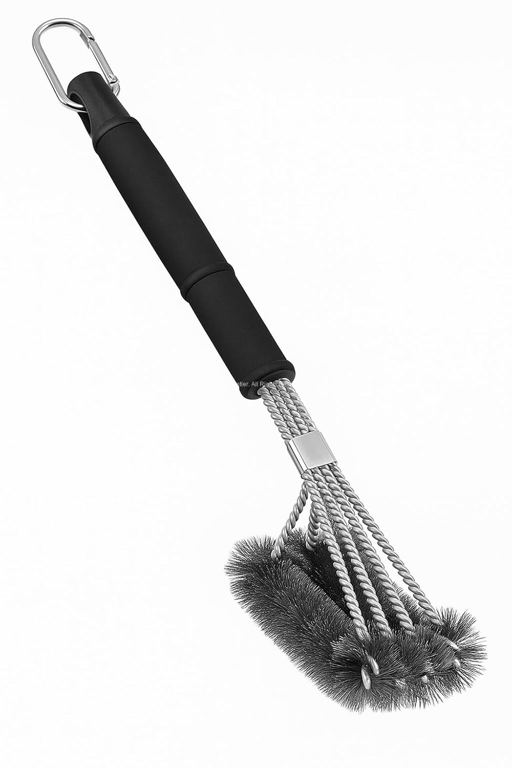 Busstier Dikey Izgara ve Mangal Temizleme Fırçası Paslanmaz Çelik Kıllı Deterjansız Derin Temizlik Fırını Barbekü Grill Fırçası Ergonomik Saplı Dayanıklı Mangal Temizleme Aparatı