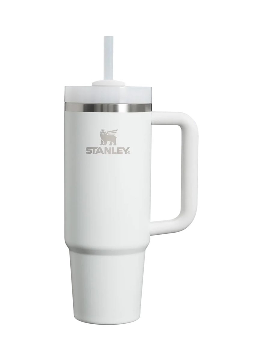 Stanley Quencher Pipetli Termos Bardak, Beyaz (Frost), 0.88 Litre