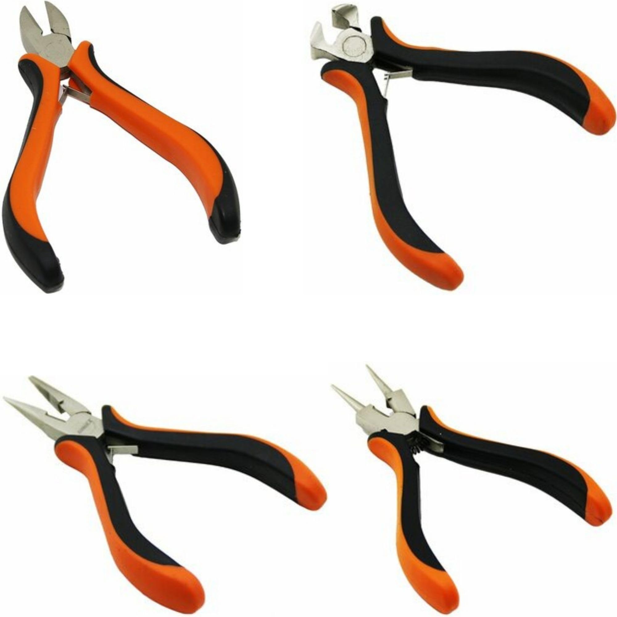 AEE® 4’lü Mini El Aletleri Seti 125 mm Yaylı Pense Seti Yan Keski Kargaburun Kerpeten Alet Seti