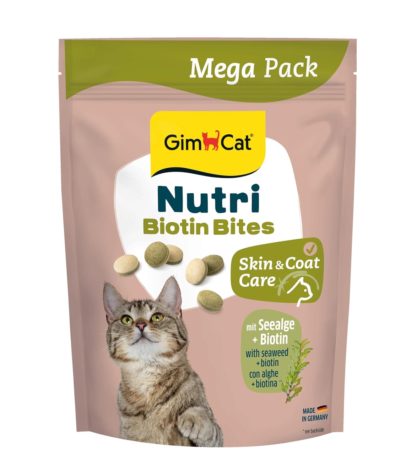 Gimcat Nutri Biyotin Deniz Yosunlu Kedi Ödülü 425 gr - Mega Boy - Cilt ve Tüy Bakımı