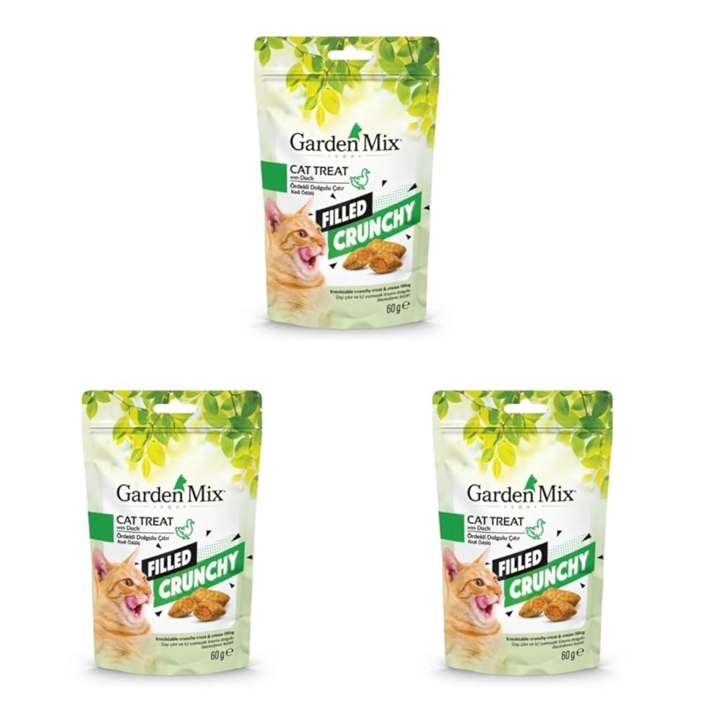 Garden Mix Ördekli Içi Dolgulu Kedi Ödülü 60Gr (3 paketi)