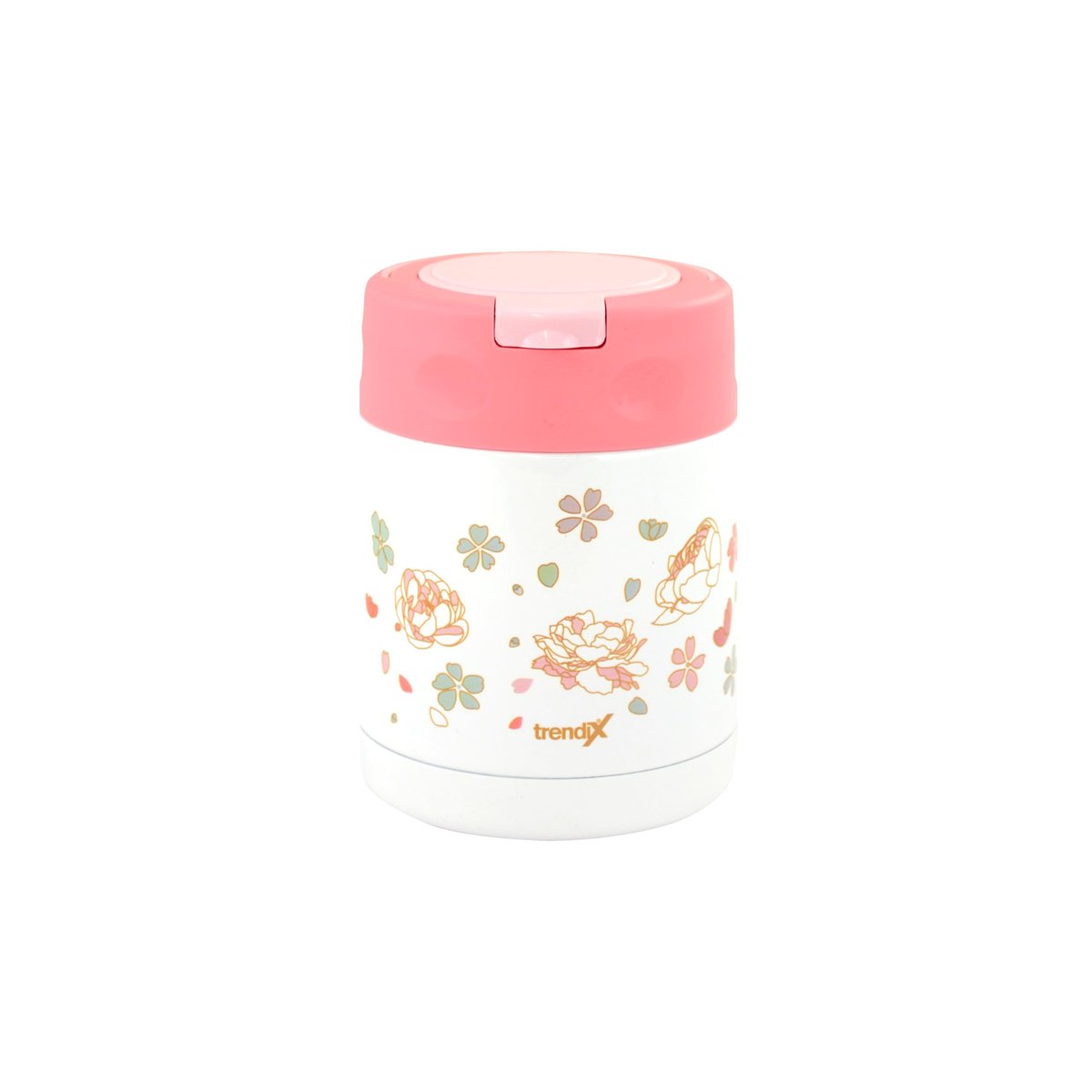 Trendix Çelik İçli Termos 350 Ml Pembe Çelik Kaşık İle Tx-6129