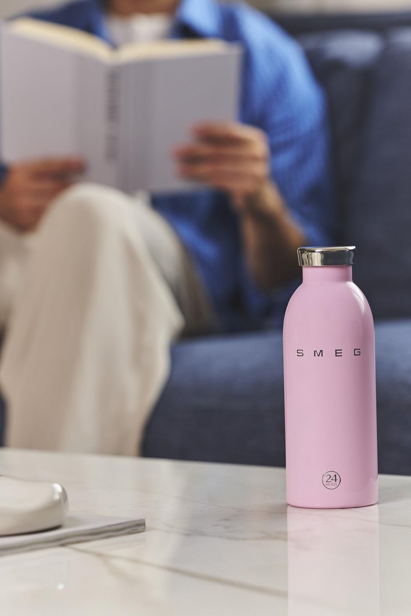 SMEG Clima Bottle PembeTermos 500 ML
