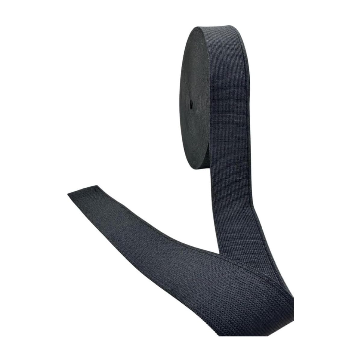 2 cm Genişlikte Siyah Esnek Lastik Şerit – 10 Metre Dikiş, Kıyafet ve El Sanatları İçin Dayanıklı Elastik Bant