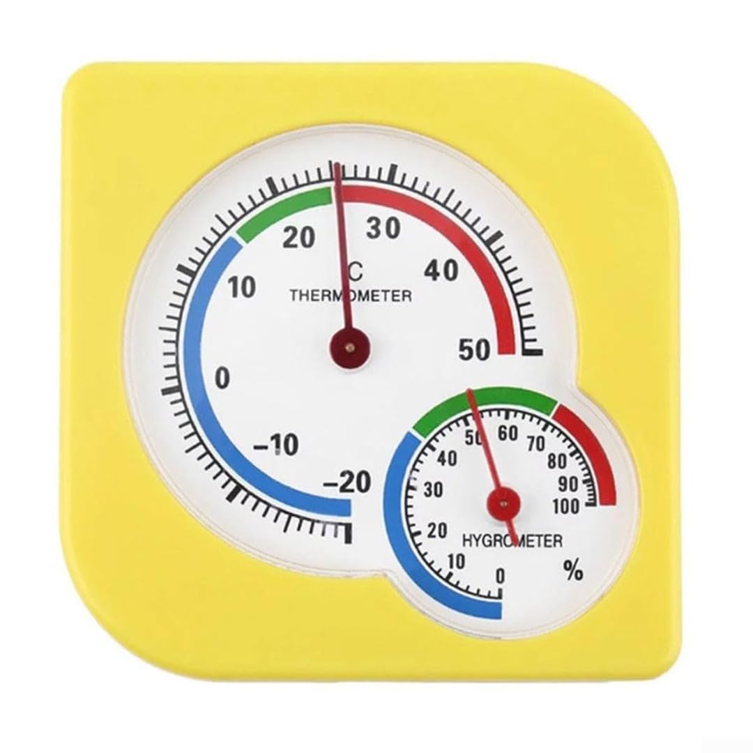 Analog Ekran Sıcaklık ve Nem Ölçer Termometre - Oda Termometresi (Masaüstü veya Duvara Takılabilir)