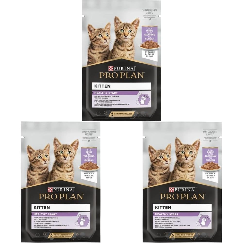 Pro Plan Pouch Hindili Yavru Kedi Konservesi 85gr (3 paketi)