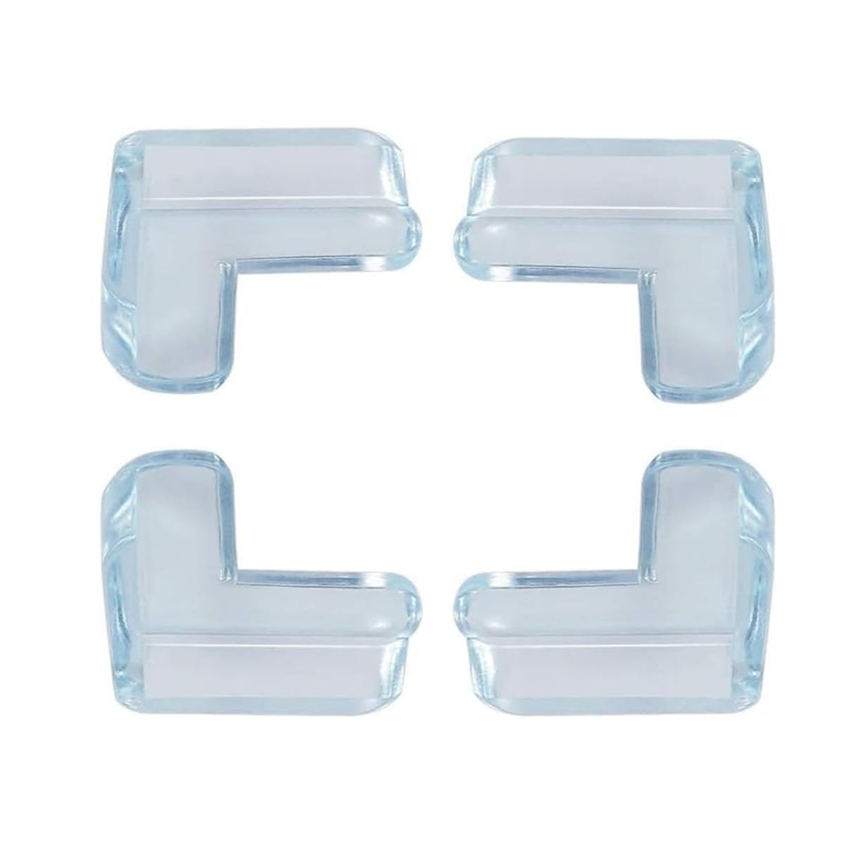 4’lü Şeffaf Köşe Koruyucu Seti – Bebek ve Çocuk Güvenliği İçin Masa, Sehpa ve Mobilya Köşe Koruyucu (Şeffaf)