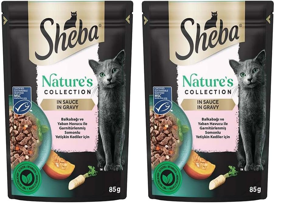 Sheba Yetişkin Somolu Yaş Mama 85 Gram (2 paketi)