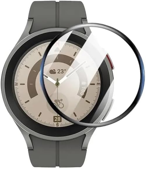 Coverzone Huawei Watch GT6 ile uyumlu 46mm PMMA Pet Dungeon Armor Saat Ekran Koruyucu Watch GT6 Ekran Koruma Siyah (Siyah, Huawei Watch GT6 46mm)