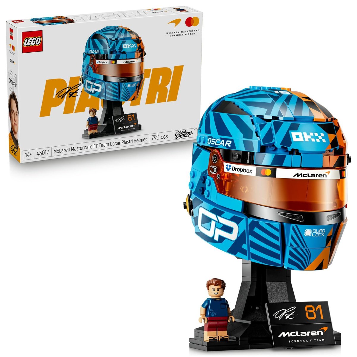 LEGO Editions McLaren Mastercard F1 Team Oscar Piastri Kaskı 43017