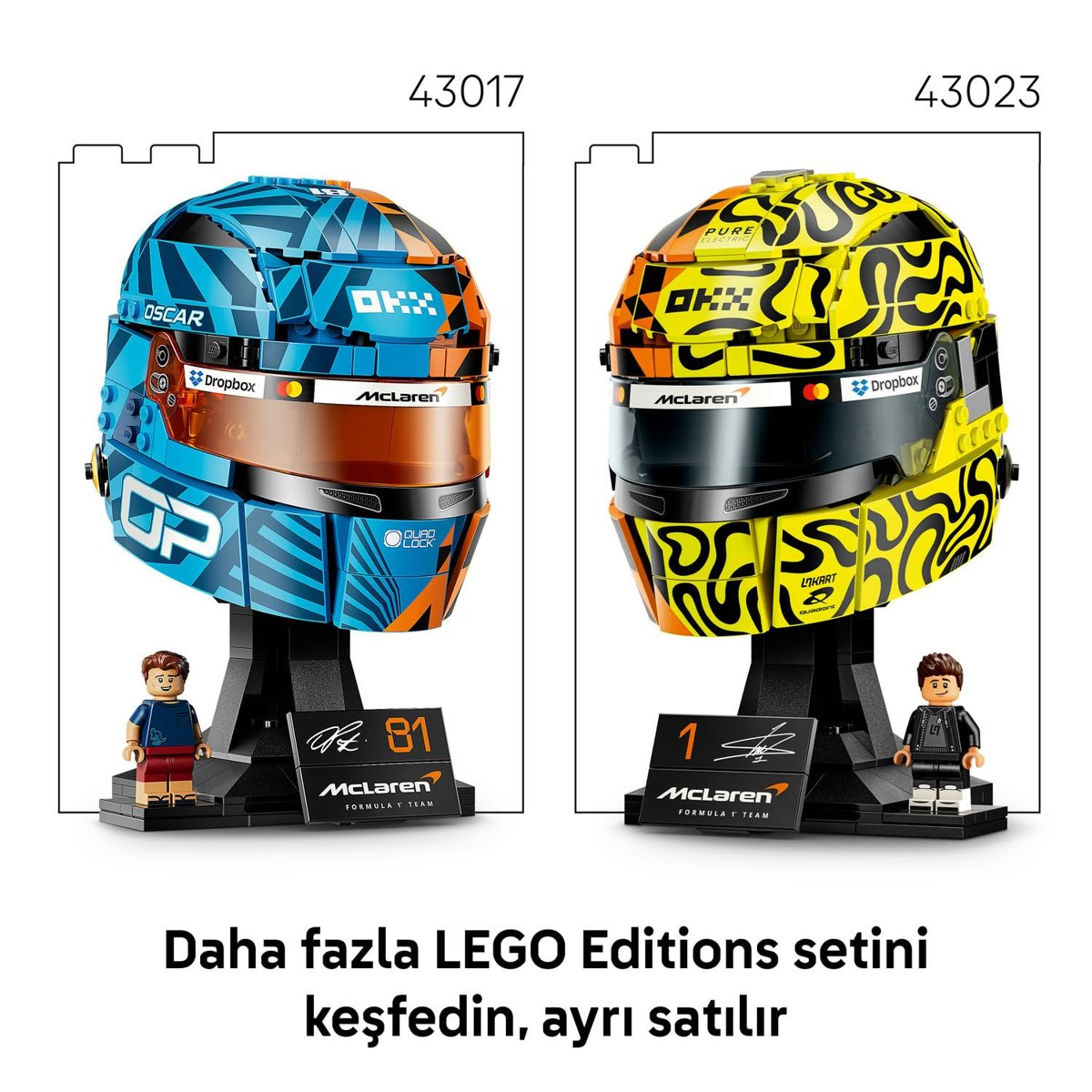 LEGO Editions McLaren Mastercard F1 Team Oscar Piastri Kaskı 43017