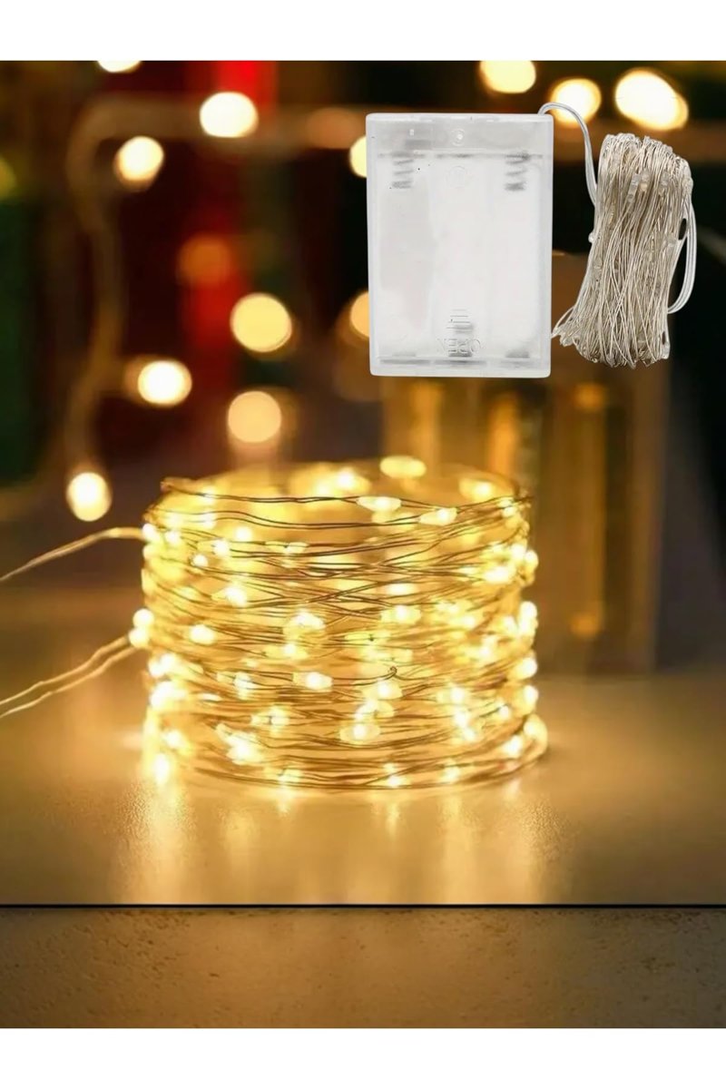 Yenigeldi Led 2 Metre 20 Lamba Günışığı Yılbaşı Işığı Parti Dekorasyon, Sarı