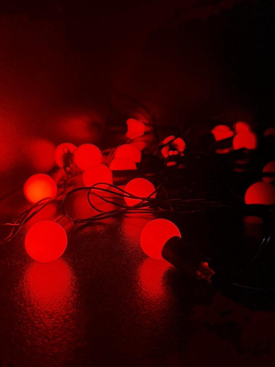 28 Li 4,5 Metre Led Kırmızı Dekorasyon Süsleme Dekor Lambası Organizasyon (Kırmızı, 4,5 Metre)