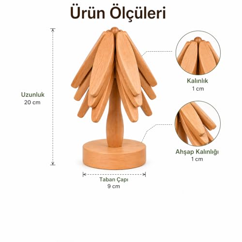 Orret Home Standlı 3’lü Bambu Nihale Seti – Açılıp Kapanabilir Çaydanlık ve Tencere Altlığı, Isı Yalıtımlı Doğal Bambu Çaydanlık Nihalesi, Mutfak Tezgah Koruyucu