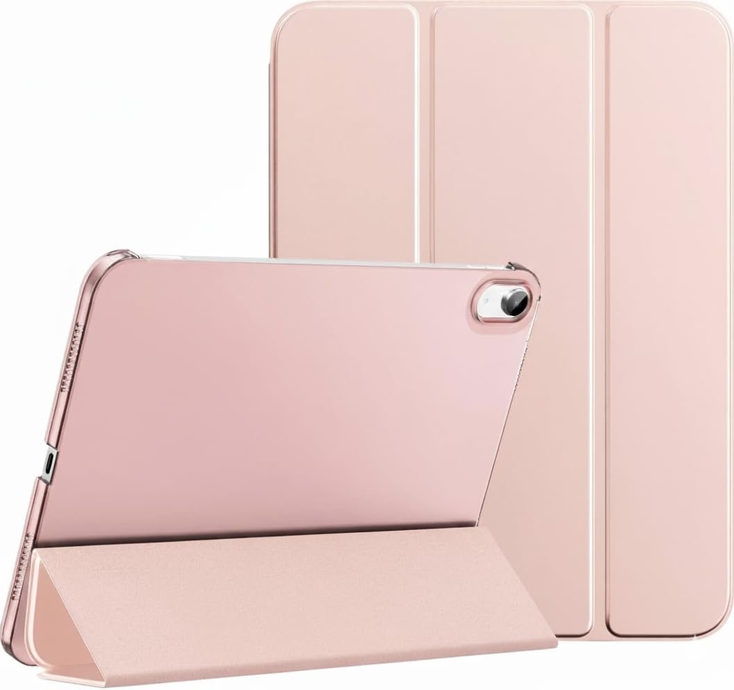 iPad 11.Nesil A16 11inç/10.Nesil Uyumlu 10,9 İnç Kılıf - Uyku Modlu ve Darbeye Dayanıklı Kaplama (Rose Gold, iPad 11.Nesil A16 11inç/10.Nesil 10.9 inç)