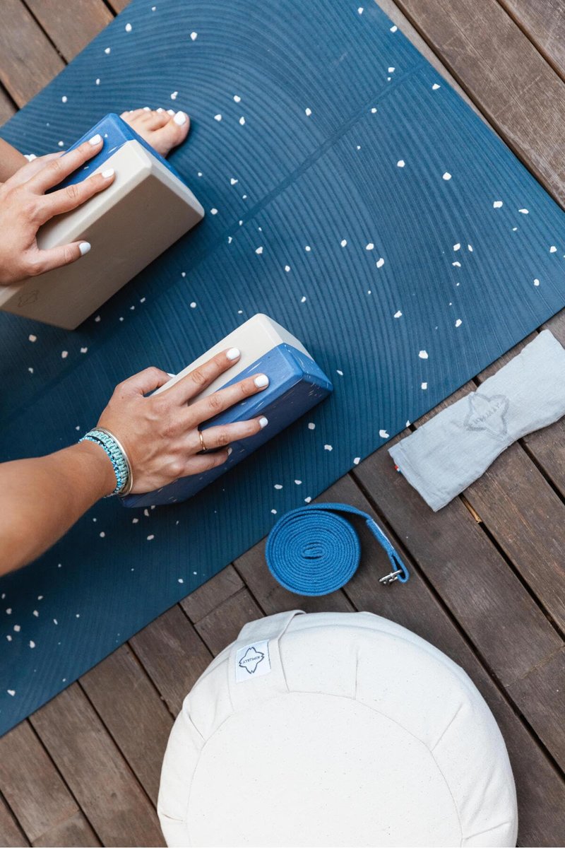 Decathlon Kimjaly Yoga Matı - 5 Mm - Mavi Lacivert