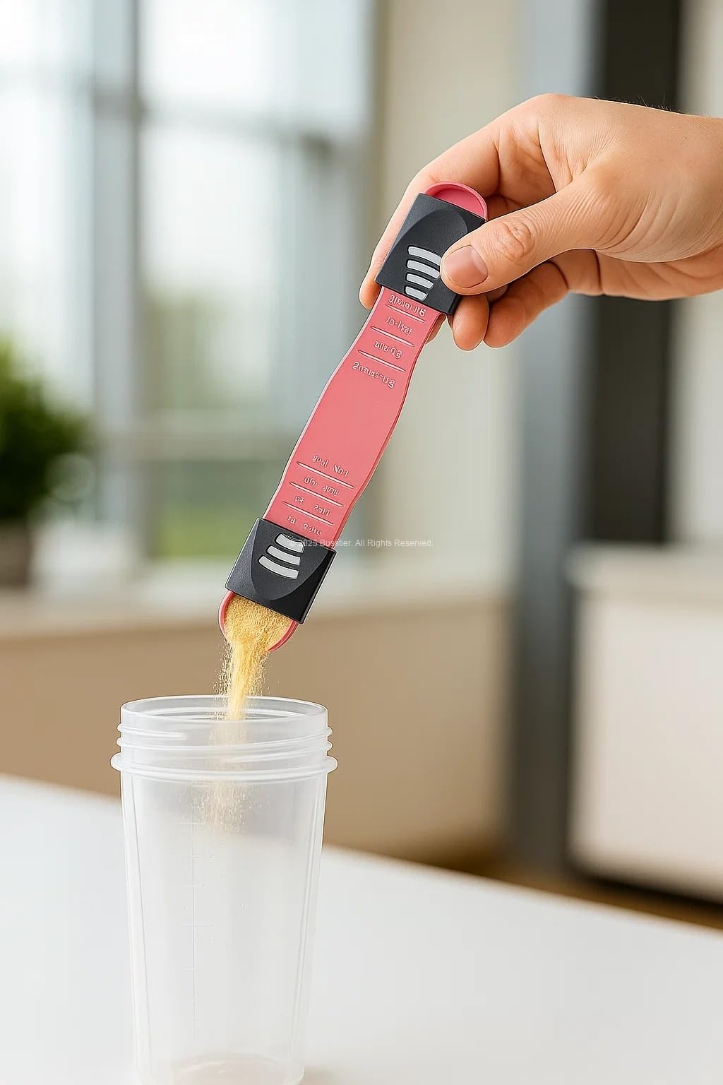 Busstier Ayarlanabilir Ölçü Kaşığı, Hassas Protein Tozu ve Kahve Ölçeği, Sürgülü Mekanizmalı Gramaj Ayarlayıcı, Çok Amaçlı Baharat Tuz ve Bebek Maması Ölçüm Seti, Yer Kaplamayan Pratik Mutfak Aleti