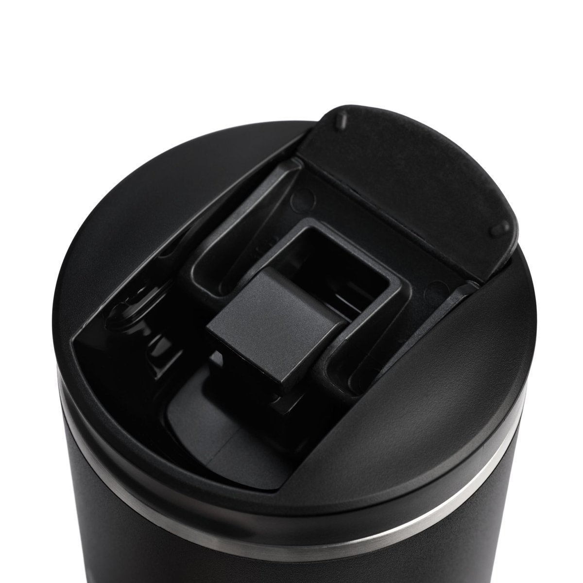 STANLEY The Transit FlipTop Mug Termos 0.60 Litre - Siyah 2.0 | Paslanmaz Çelik