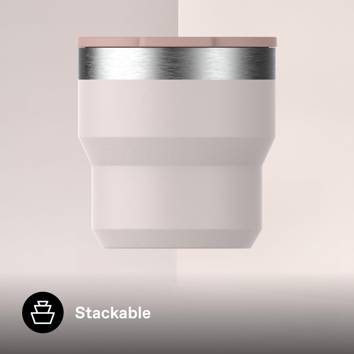 STANLEY Stay-Hot Termos Bardak 0.29 Litre - Pembe Kuvars (Rose Quartz) | Paslanmaz Çelik