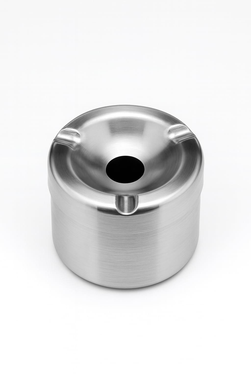 Busstier Gümüş Metal Kapaklı Küllük, Portatif ve Modern Tasarım Kül Tablası, Araç İçin Uygun Rüzgar Geçirmez Küllük, Lüks Gümüş Rengi Masaüstü Kül Tepsisi, Kolay Temizlenir Dış Mekan Küllüğü