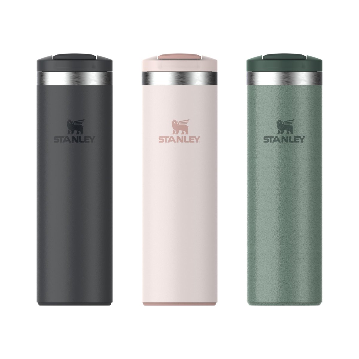 STANLEY The Transit FlipTop Mug Termos 0.47 Litre - Yeşil (Hammertone Green) | Paslanmaz Çelik