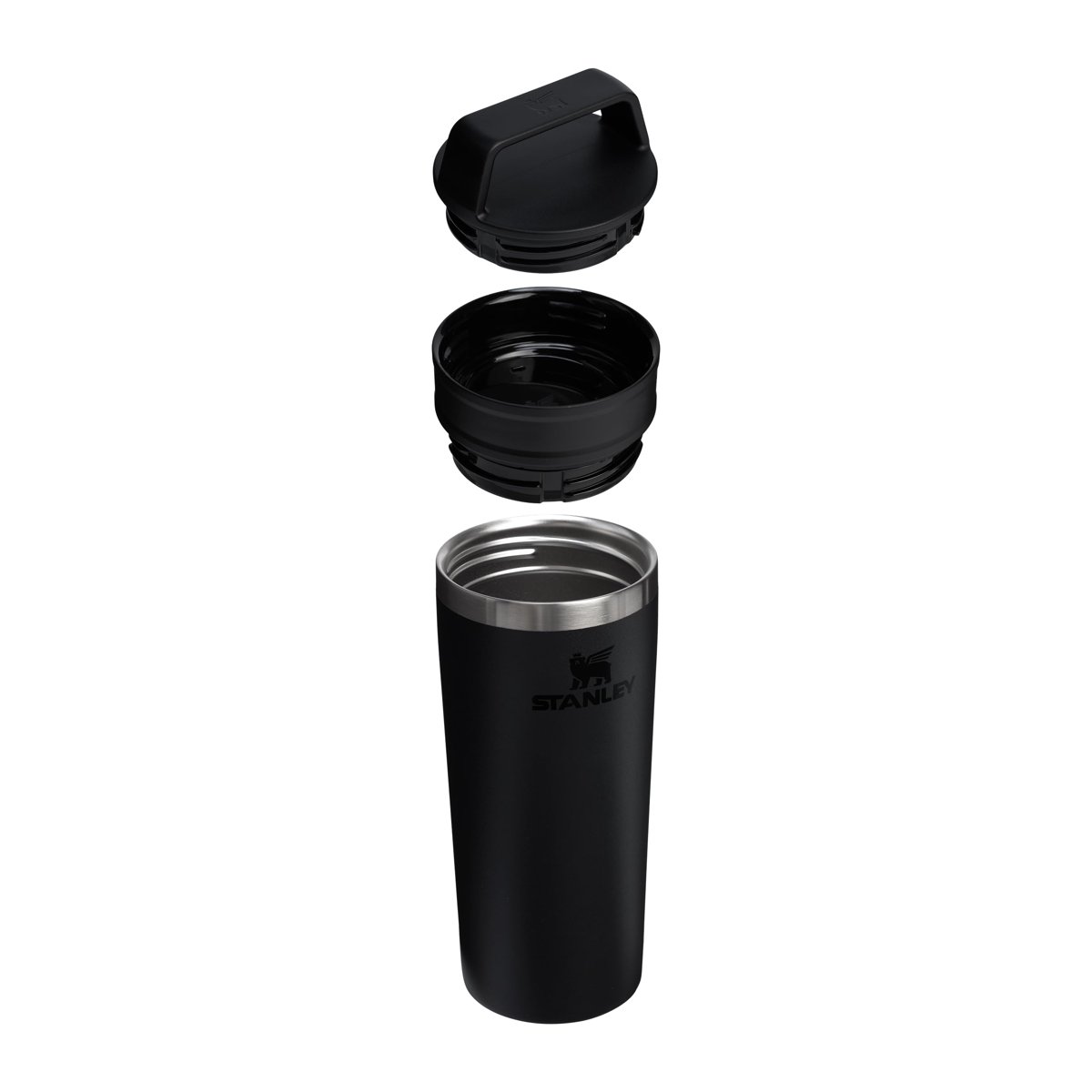 STANLEY Café-to-Go Termos Bardak 0.47 Litre - Siyah 2.0 | Paslanmaz Çelik