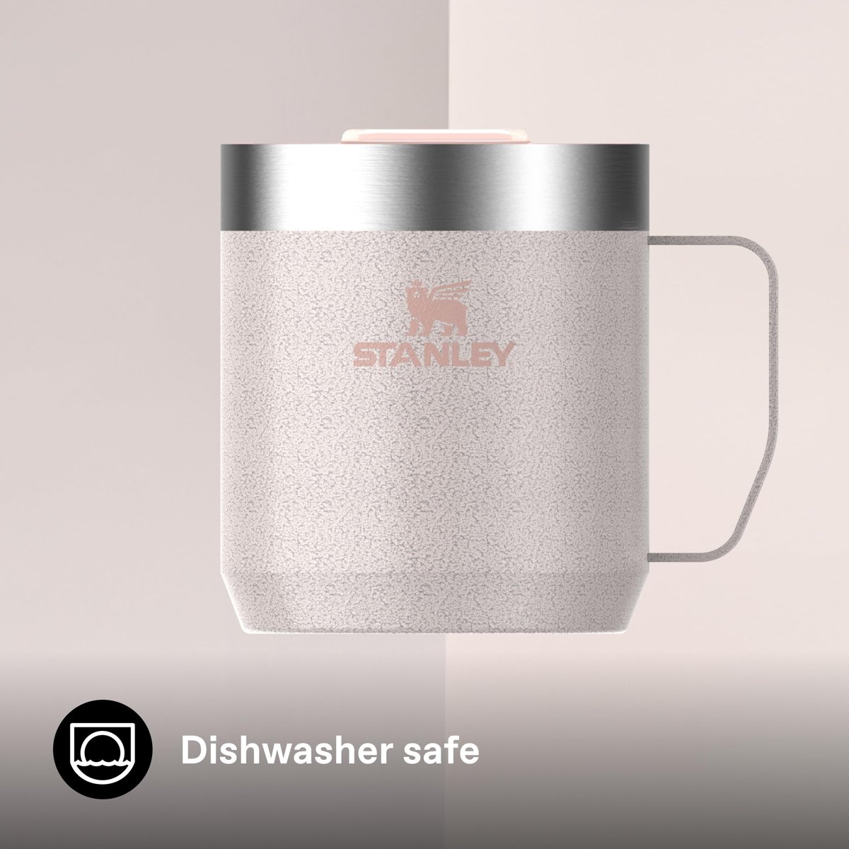 STANLEY Classic Legendary Termos Bardak 0.35 Litre - Hammertone Rose Quartz | Paslanmaz Çelik