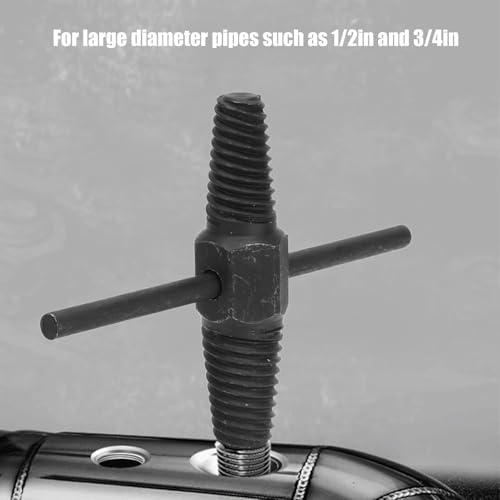 AEE® Ters Dişli Kılavuz Boru Sökme Aparatı – 1/2" ve 3/4" Hasarlı Paslı Boru & Kırık Vida Çıkarıcı Spiral Takımı Geri Sarma Anahtarı, Metal İç Diş Temizleme Aleti (M25-M50)