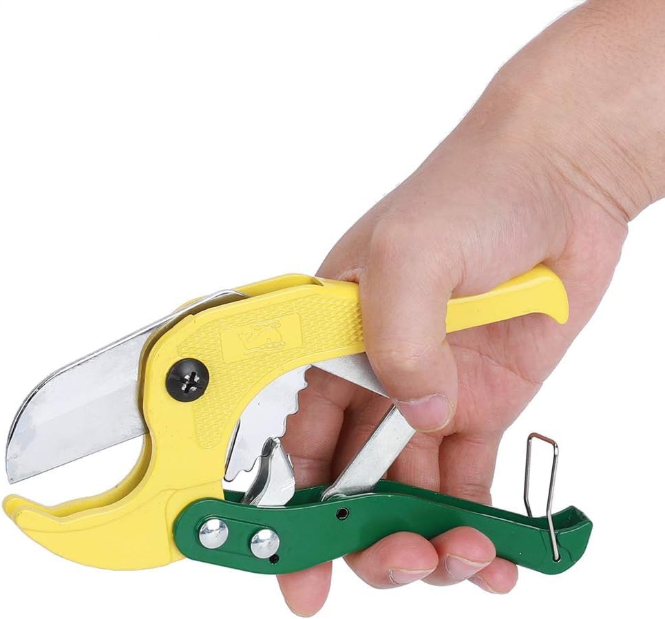 AEE® PVC Boru Kesme Makası – Ø42 mm Metal Gövdeli Profesyonel Kesici | Plastik, PPRC, PE, PEX, PVC ve Boş Kesitli Borular İçin El Aleti – Turuncu Ergonomik Saplı