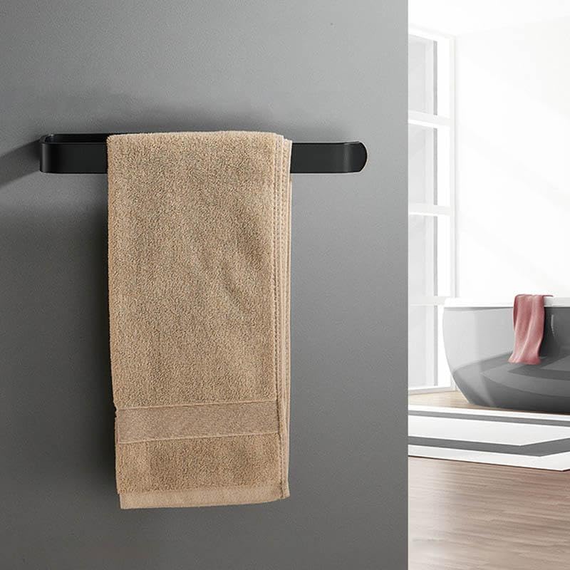 Orret Home Siyah Yapışkanlı Solo Peçetelik ve Havluluk – Paslanmaz Metal Lüks Tasarım Kağıt Havlu Askısı, Delmeden Montajlı Mutfak ve Banyo Peçete Tutucu