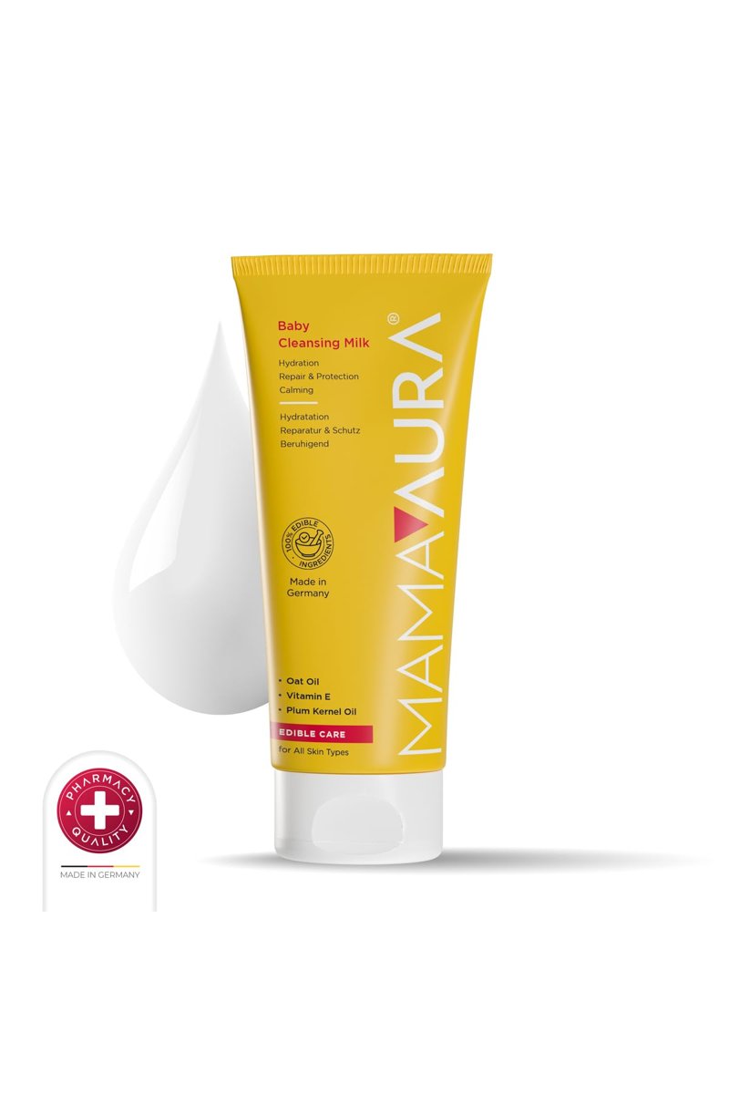 Mamaaura Baby Cleansing Milk, Yenidoğan ve Hassas Ciltler İçin Nazik Temizleme Sütü, 200 ml