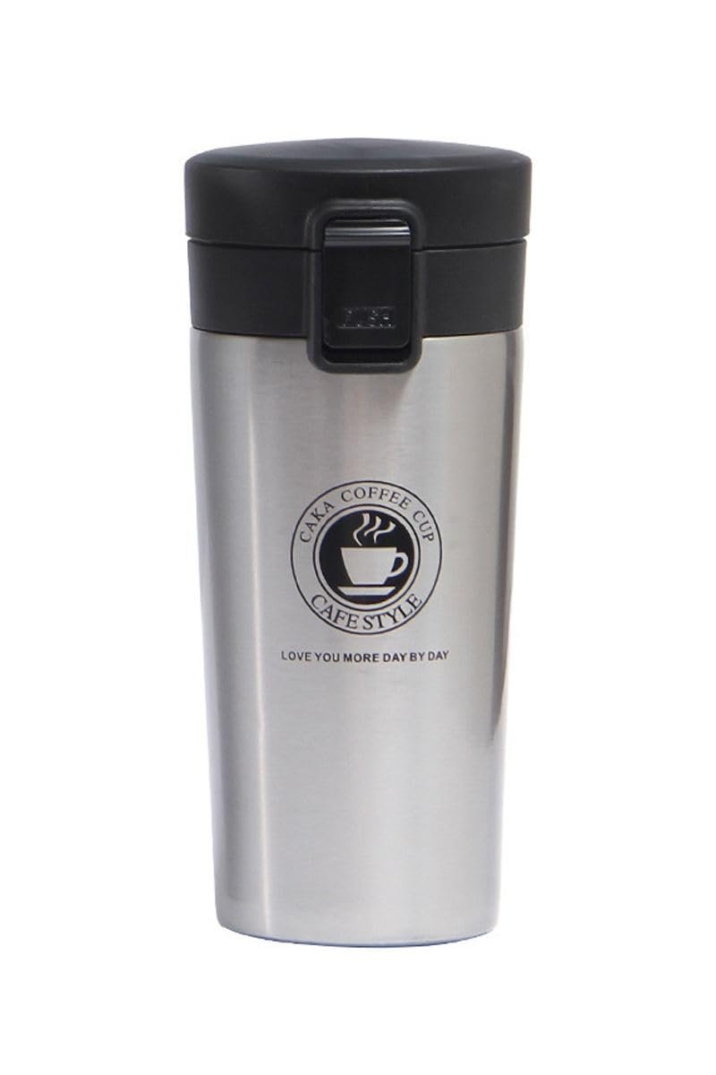 Togg T10x araç Bardaklığına Uyan 304 L Çelik Gri 500 ml Kahve El Termos Mug