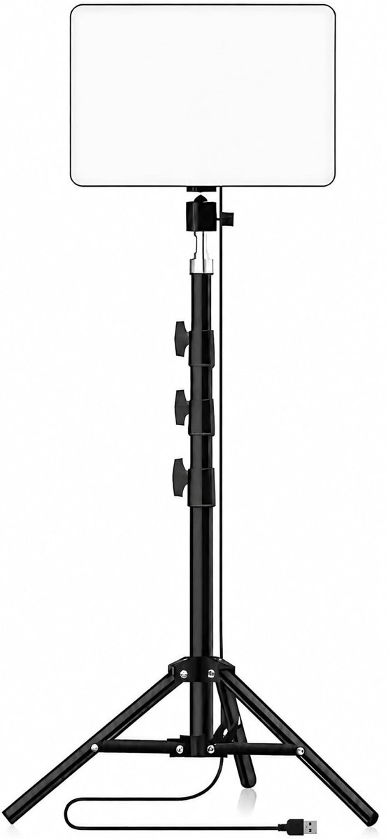 LED Video Işık Seti - Ayarlanabilir Tripod, USB Kontrollü Sıcak/Soğuk Işık, 3 Mod & 10 Parlaklık Seviyesi, YouTube Çekimi, Canlı Yayın, Fotoğrafçılık ve Makyaj Işığı