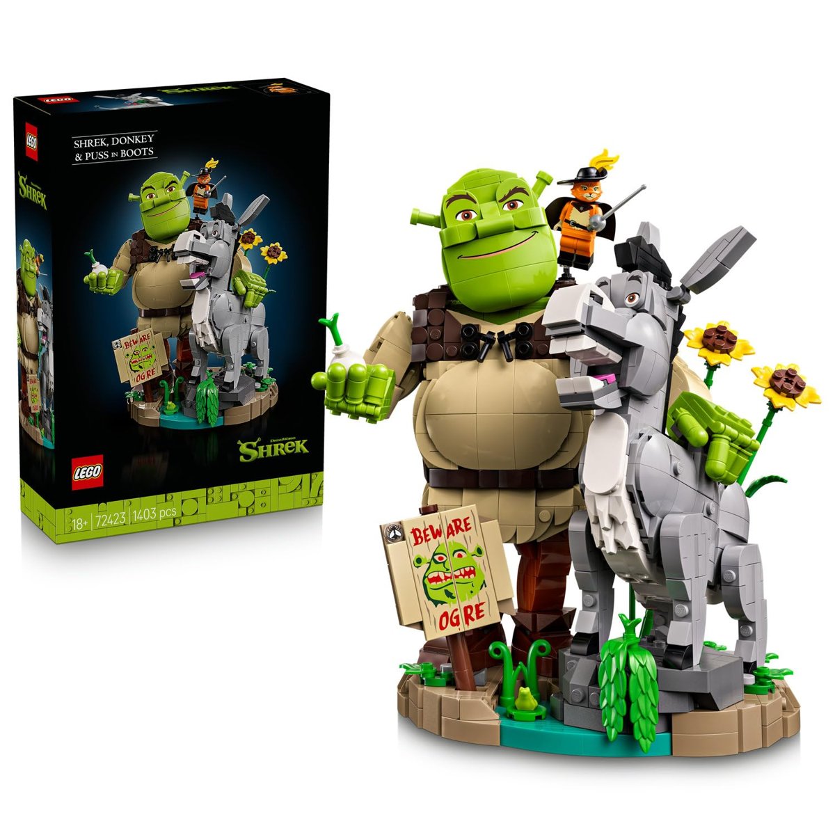 LEGO Shrek: Şrek, Eşek ve Çizmeli Kedi 72423