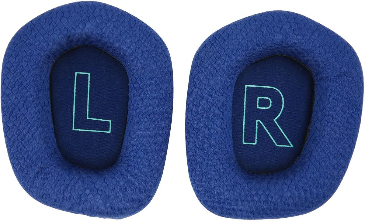 Logitech G733 Uyumlu Kulaklık Pedi Süngeri Yedek Köpük Kulak Pedleri Minder Yastık Logitech G 733 G335 K/DA Lightspeed Kablosuz Oyun Kulaklığı ile Uyumlu Ped Earpad-MAVİ