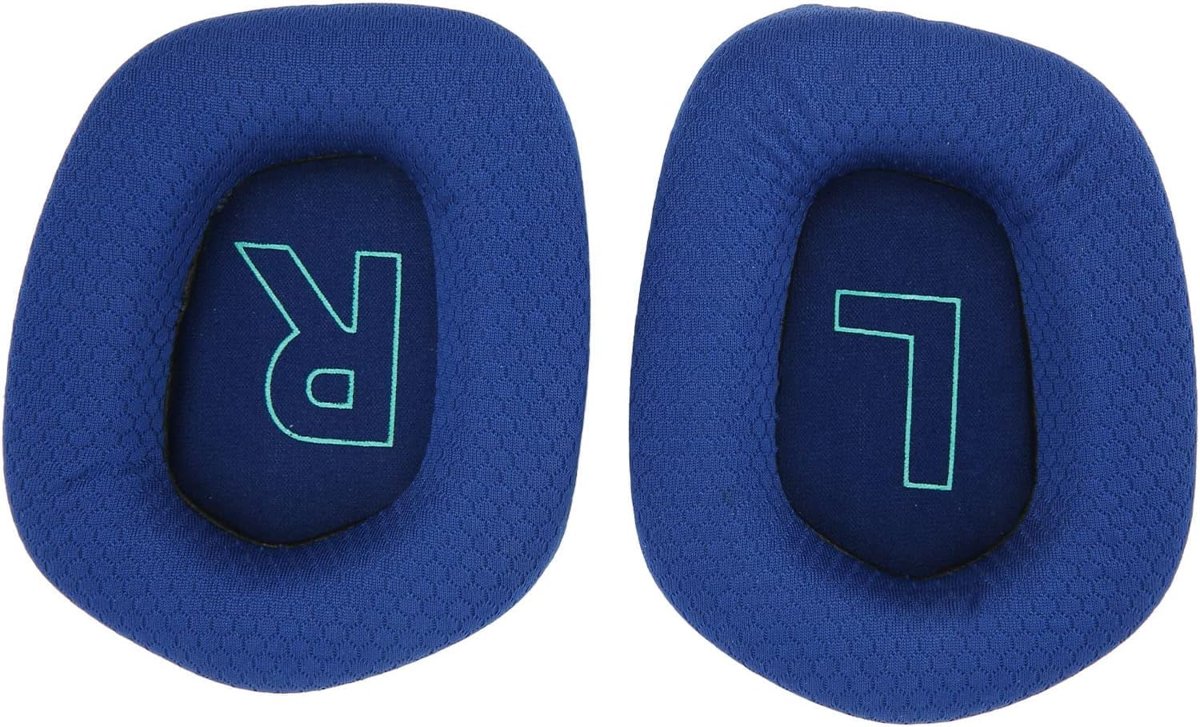 Logitech G733 Uyumlu Kulaklık Pedi Süngeri Yedek Köpük Kulak Pedleri Minder Yastık Logitech G 733 G335 K/DA Lightspeed Kablosuz Oyun Kulaklığı ile Uyumlu Ped Earpad-MAVİ