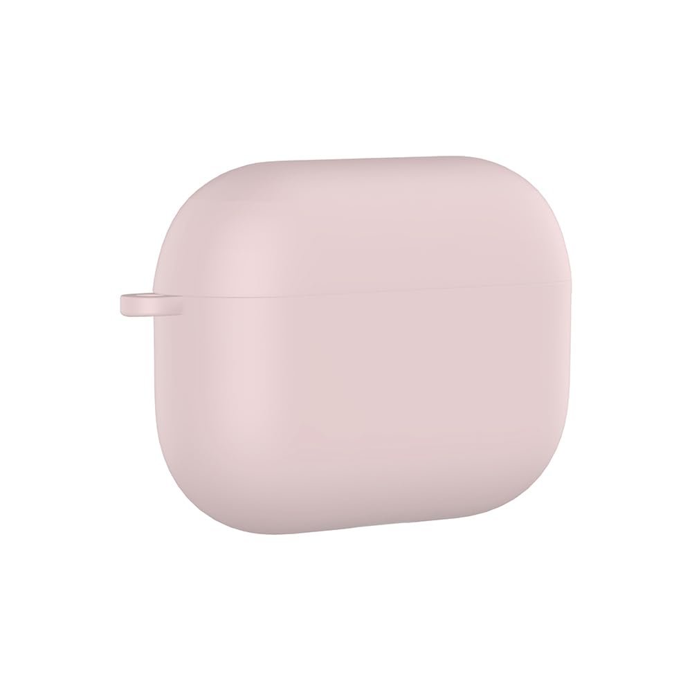 PSR Aksesuar AirPods Pro 3 Uyumlu Silikon Kılıf – Darbe ve Çizilme Koruyucu, Soft Touch Silikon, Kablosuz Şarj Destekli, Taşıma İpi Slotlu (Kum Pembe)