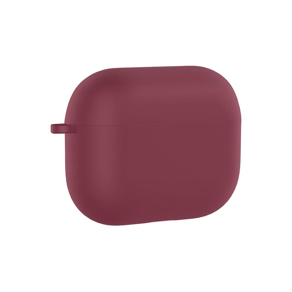 PSR Aksesuar AirPods Pro 3 Uyumlu Silikon Kılıf – Darbe ve Çizilme Koruyucu, Soft Touch Silikon, Kablosuz Şarj Destekli, Taşıma İpi Slotlu (Koyu Mor)