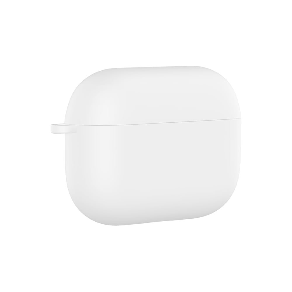 PSR Aksesuar AirPods Pro 3 Uyumlu Silikon Kılıf – Darbe ve Çizilme Koruyucu, Soft Touch Silikon, Kablosuz Şarj Destekli, Taşıma İpi Slotlu (Beyaz)
