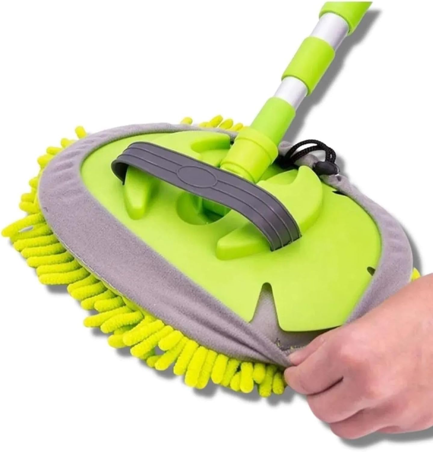 Orret Home Alüminyum Gövdeli Teleskopik Araç Yıkama Mopu – Uzayabilir Saplı Mikrofiber Mop, Yedek Bezli, Çıkarılabilir Başlık, Araba, Pencere ve Tavan Temizliği İçin Profesyonel Mop