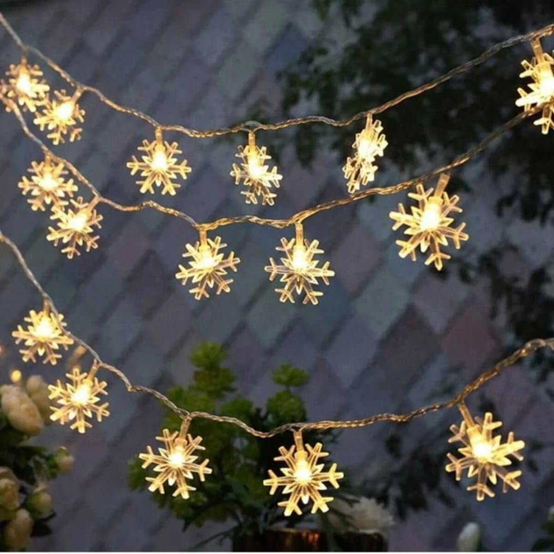 MR Kar Tanesi Led Pilli, 5 Metre 28 Led Gün Işığı Kristal Led Şeffaf Kablo Pilli -aç Kapa Özel Gün Doğum Günü Parti Yılbaşı Süsü