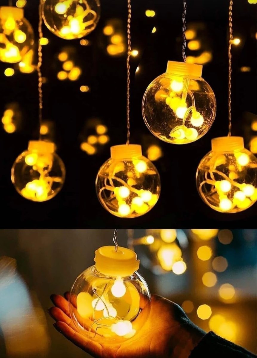 MR 3 Metre Top Perde Led Işık Gün Işığı 8 Fonksiyonlu Eklenebilir Küre Toplu Ampul Dekoratif Led Işık Yılbaşı Süsü